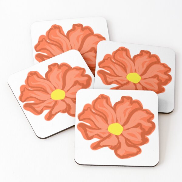 Item preview, Orange Doodle Flower designed and sold by bookishthorns.