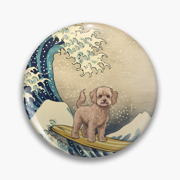 Item preview, Schnoodle Kanagawa Japanese Surfing Wave designed and sold by rafaeltto.