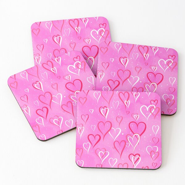 Item preview, Pink heart print designed and sold by Charlottieloux.