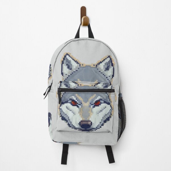Item preview, Pixel Wolf Head Design Print designed and sold by randomtdesigns.