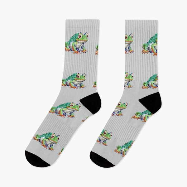 Item preview, Pixel Tree Frog Design Print  designed and sold by randomtdesigns.