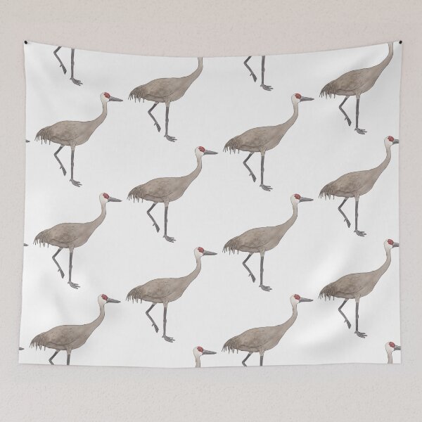 Artikelvorschau, Sandhill Crane Aquarell Vogelarten Kunst entworfen und verkauft von TheWaterBirds.