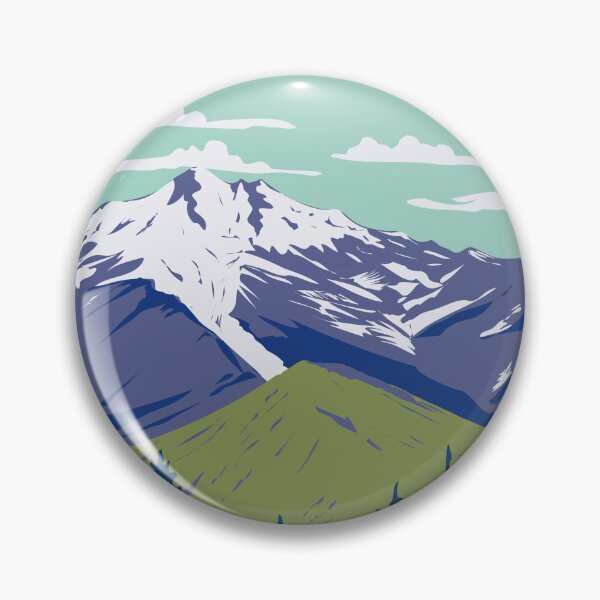 Item preview, Glacier Peak in Cascade Volcanic Arc in North Cascade Washington State WPA Poster Art designed and sold by patrimonio.