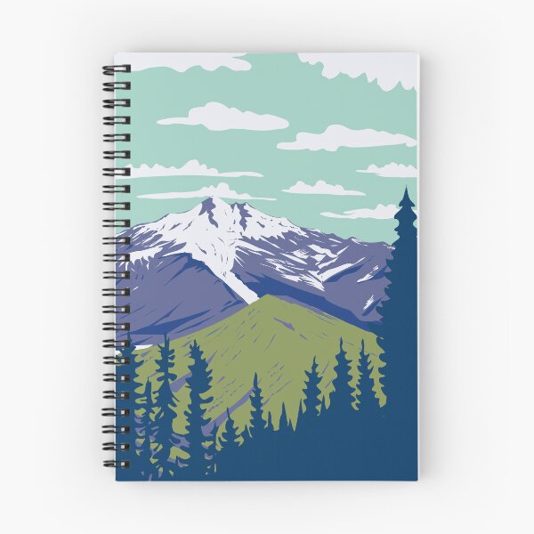 Item preview, Glacier Peak in Cascade Volcanic Arc in North Cascade Washington State WPA Poster Art designed and sold by patrimonio.