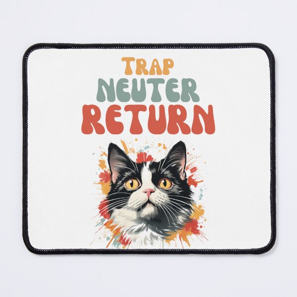 Item preview, Groovy Trap Neuter Release Cat Design - Supporting Feral Cats' Welfare designed and sold by KittyStampedeCo.
