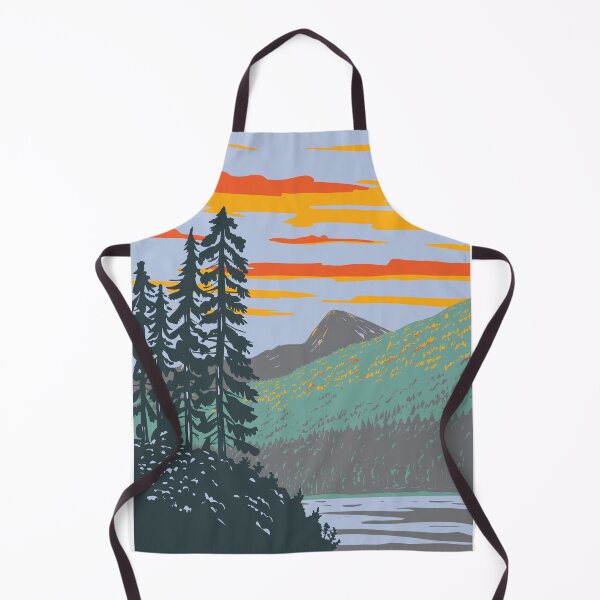 Item preview, Waptus Lake in Wenatchee National Forest Washington State WPA Poster Art designed and sold by patrimonio.