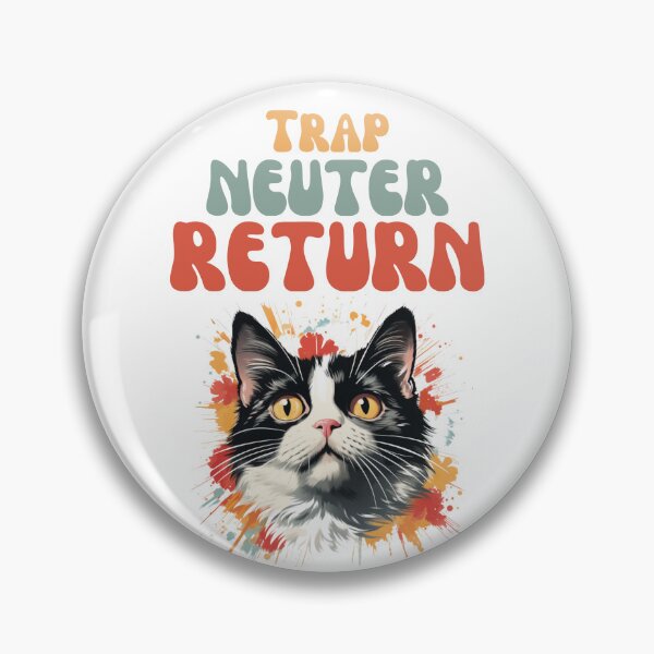 Item preview, Groovy Trap Neuter Release Cat Design - Supporting Feral Cats' Welfare designed and sold by KittyStampedeCo.
