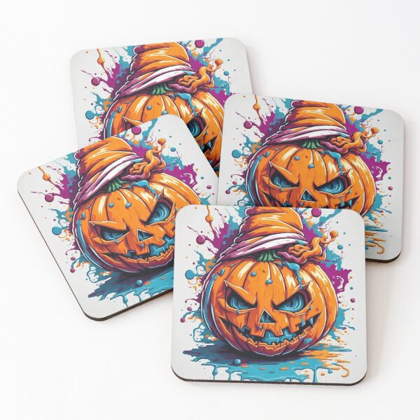 Item preview, Unleash Spooky Creativity: Colorful Graffiti Pumpkin Embrace Urban Street Art with Vibrant Halloween Illustration, a Contemporary Masterpiece of Pumpkin Artistry! designed and sold by zoughlal.