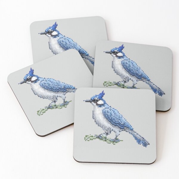 Item preview, Pixel Blue Jay Design Print  designed and sold by randomtdesigns.