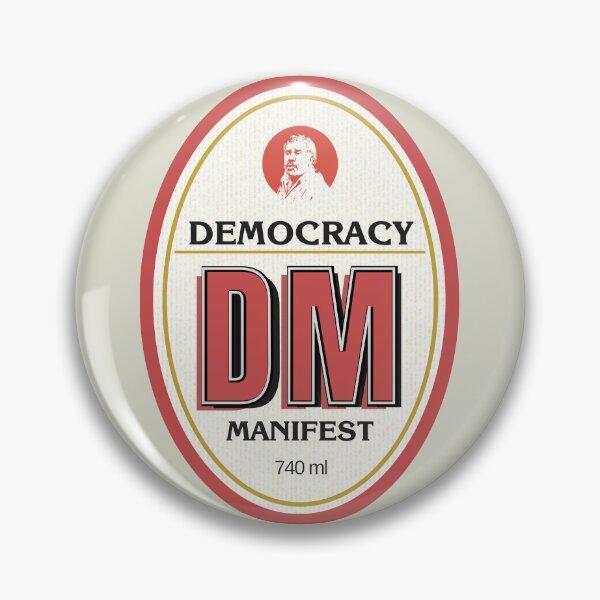 Item preview, Democracy Manifest RESCHS DA Beer Label designed and sold by Simontology.