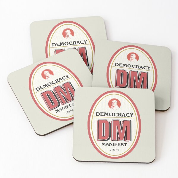 Item preview, Democracy Manifest RESCHS DA Beer Label designed and sold by Simontology.