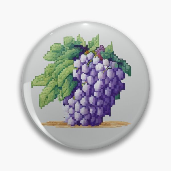Item preview, Pixel Bundle of Grapes Design Print  designed and sold by randomtdesigns.