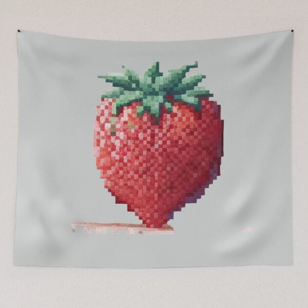 Item preview, Pixel Strawberry Design Print  designed and sold by randomtdesigns.