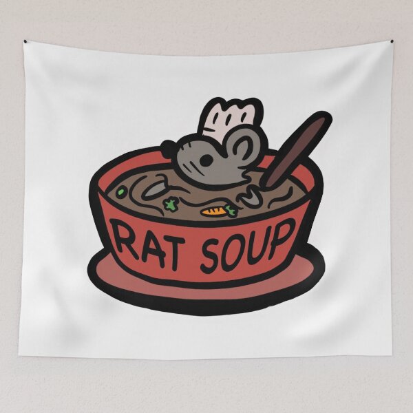 Item preview, RAT SOUP (STICKER)  designed and sold by SWANKLES.