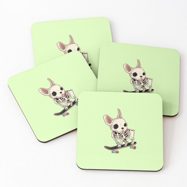 Item preview, Skateboarding Frenchie bones designed and sold by RapTops.