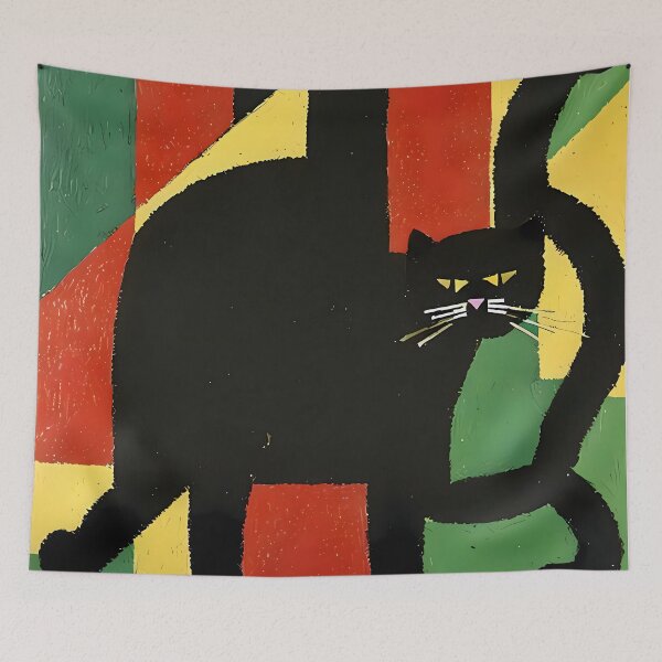 Item preview, The Abstract Black Cat designed and sold by ArthurVandelay.