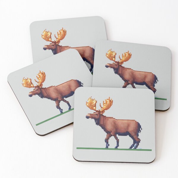 Item preview, Pixel Moose Design Print  designed and sold by randomtdesigns.