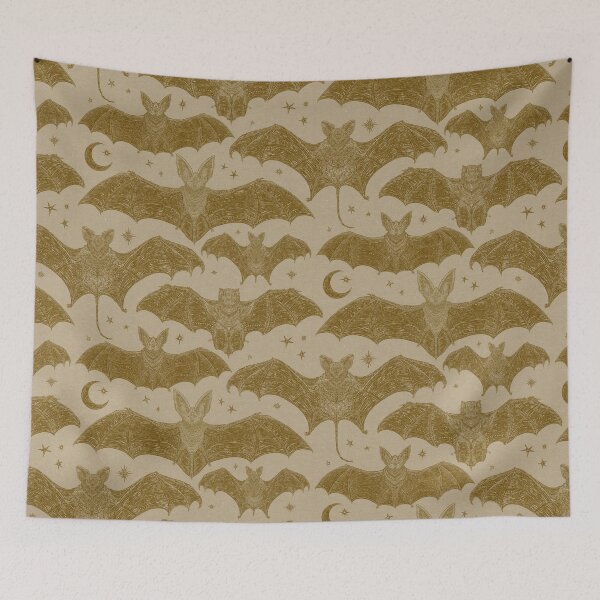Item preview, Hand Drawn Bats on Kraft Paper in Sepia designed and sold by Silver Steer Design.