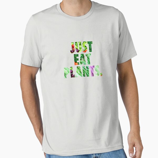 Item preview, Just Eat Plants, Nike type Vegan slogan  designed and sold by Krisb Krisp.