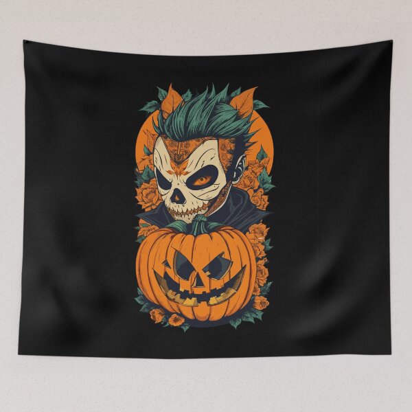 Item preview, Punk Halloween Pumpkin designed and sold by ThiagoSDantas.