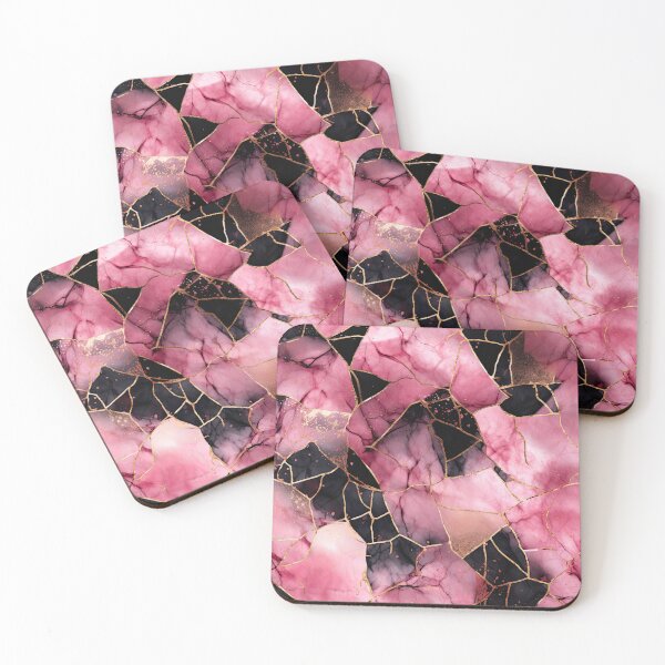 Item preview, Pink, black and gold cracked 4 designed and sold by obstinator.