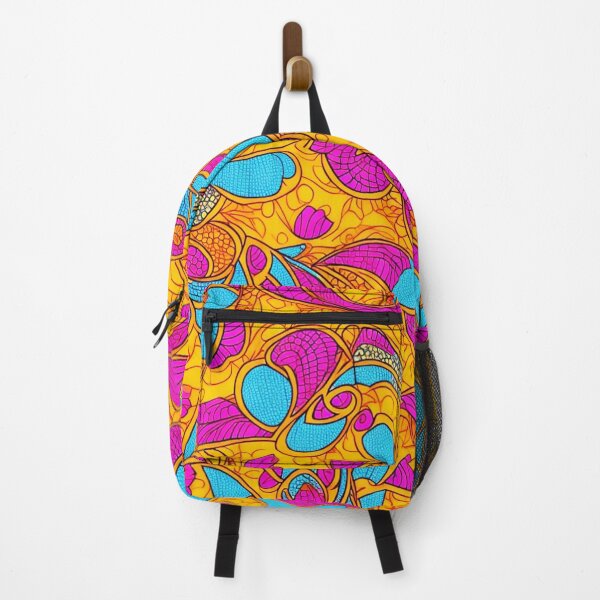 Item preview,  colorful  african print pattern blue, pink and blue  designed and sold by womenandflowers.