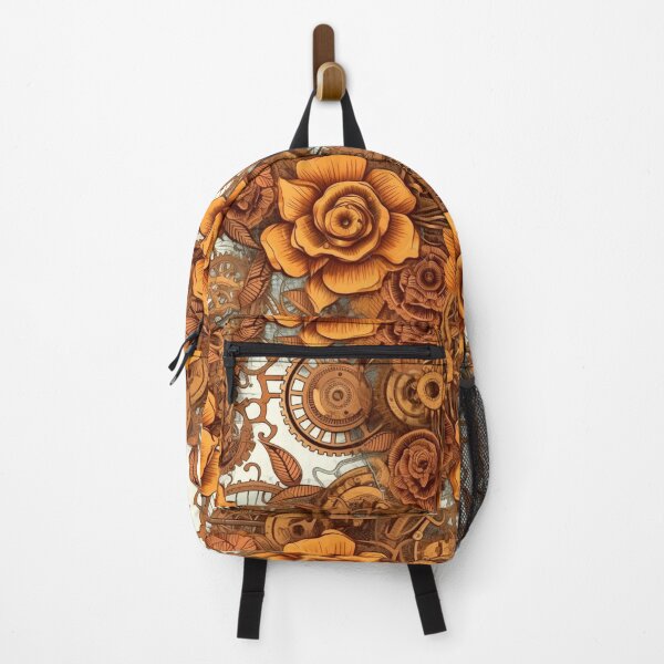 Item preview, Steampunk Clockwork,  Steampunk pattern, Steampunk Orange Roses designed and sold by Mumzy2many.