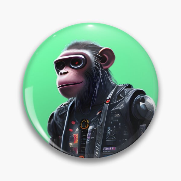 Item preview, Cyberpunk Futuristic Robotic Monkey designed and sold by ArthurVandelay.