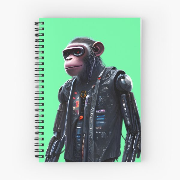 Item preview, Cyberpunk Futuristic Robotic Monkey designed and sold by ArthurVandelay.
