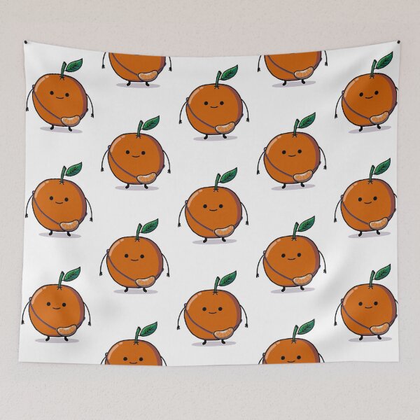 Item preview, Kawaii tangerine with bag designed and sold by Shashumu Dead.