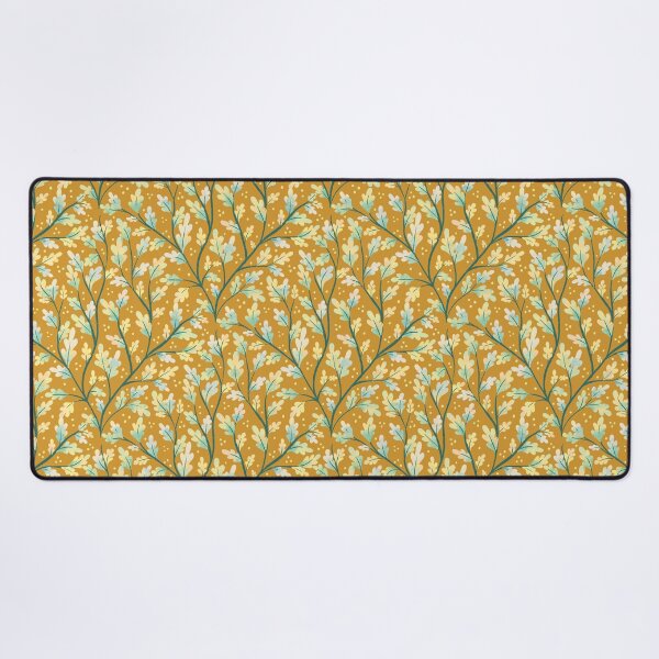 Item preview, Vintage Autumn: White and Blue Watercolor Oak Leaves designed and sold by PatternedbySab.