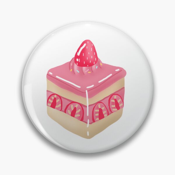 Item preview, Strawberry cake slice sticker designed and sold by Honeymoon :).