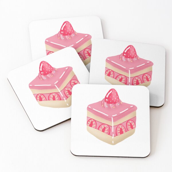 Item preview, Strawberry cake slice sticker designed and sold by Honeymoon :).