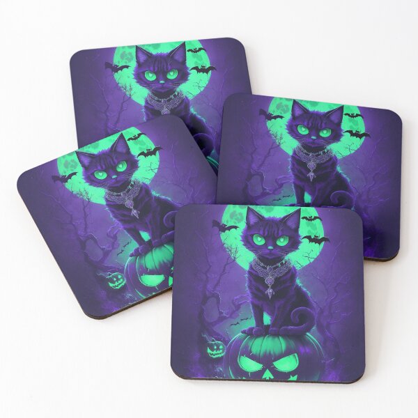 Item preview, Embrace the Spooky Night: Scary Cat Halloween designed and sold by zoughlal.