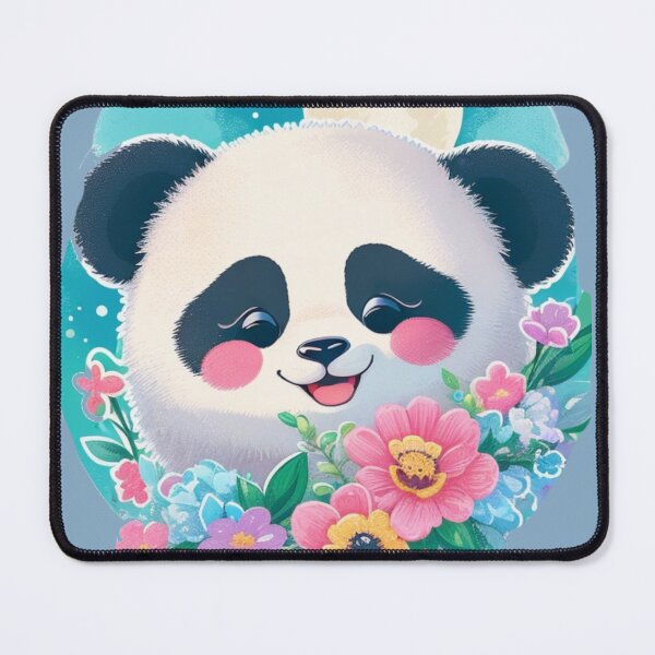 Item preview, Happy ball  floral panda perfect for panda lovers  designed and sold by Gigglyvibes.
