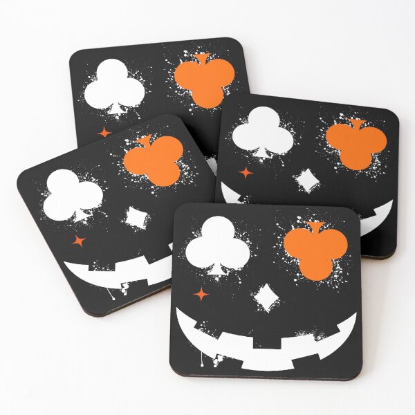 Item preview, Halloween pumpkin face and playing cards designed and sold by Malogue.