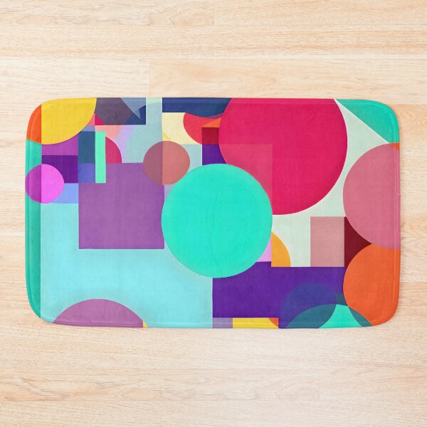 Item preview, Abstract painting of colourful shapes designed and sold by ArthurVandelay.