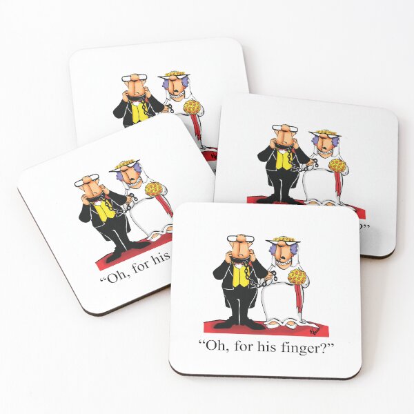 Item preview, Funny Spectickles Wedding Ring Cartoon designed and sold by abbottoons.