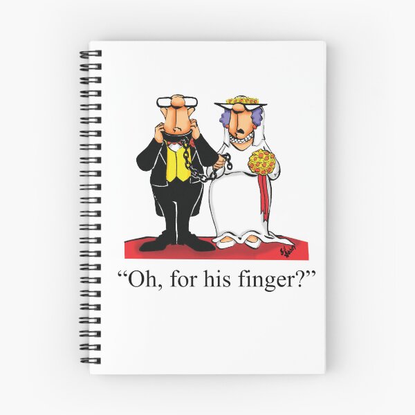 Item preview, Funny Spectickles Wedding Ring Cartoon designed and sold by abbottoons.