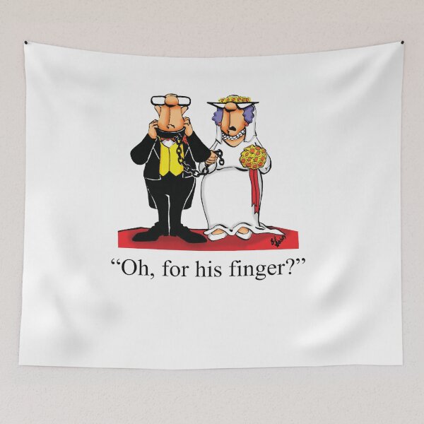 Item preview, Funny Spectickles Wedding Ring Cartoon designed and sold by abbottoons.