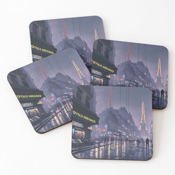 Item preview, Cyberpunk futuristic sci-fi Paris, France designed and sold by ArthurVandelay.