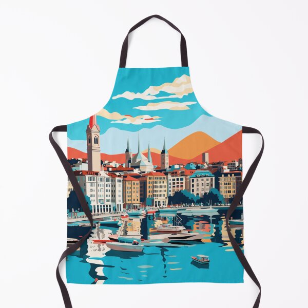 Artikelvorschau, Ein Pop-Art-Reisedruck von Genf – Schweiz entworfen und verkauft von StudioRedKoala.