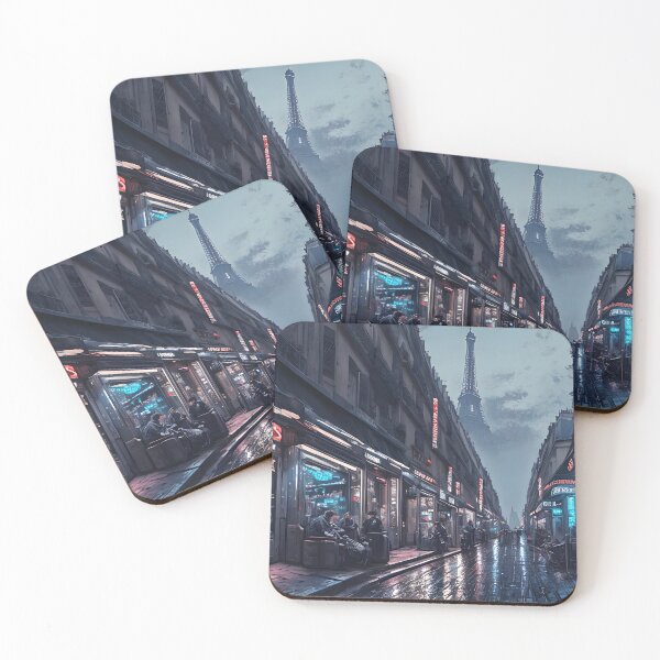 Item preview, Cyberpunk futuristic sci-fi Paris, France designed and sold by ArthurVandelay.