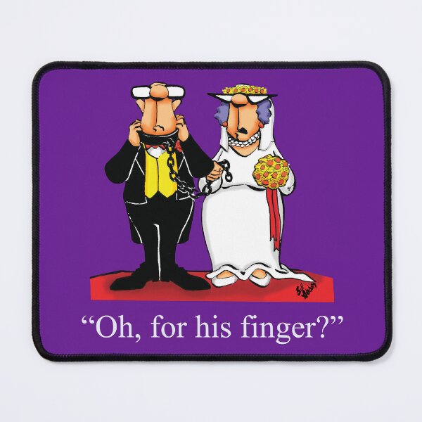 Item preview, Funny Spectickles Wedding Ring Cartoon designed and sold by abbottoons.