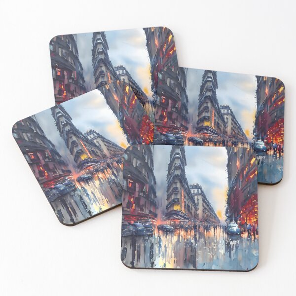Item preview, Futuristic Paris in the style of Edouard Cortes designed and sold by ArthurVandelay.