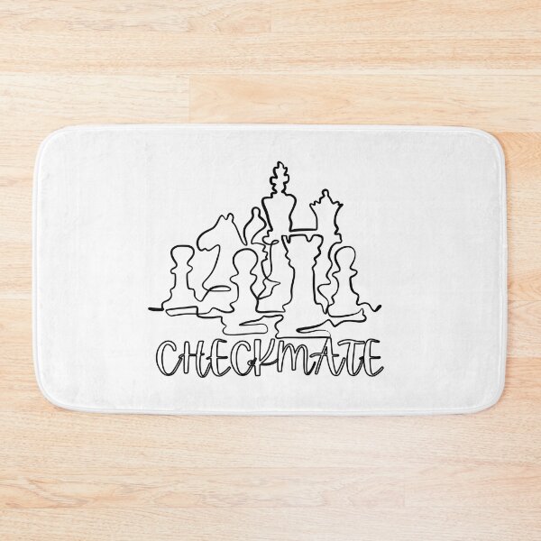 Item preview, checkmate chess illustration  designed and sold by DeluxBee.