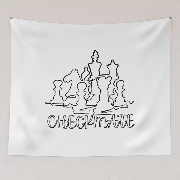 Item preview, checkmate chess illustration  designed and sold by DeluxBee.
