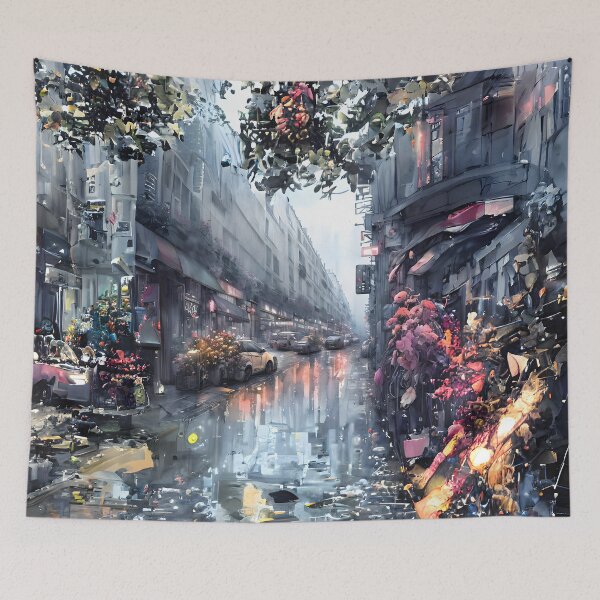 Item preview, Futuristic Paris in the style of Edouard Cortes designed and sold by ArthurVandelay.