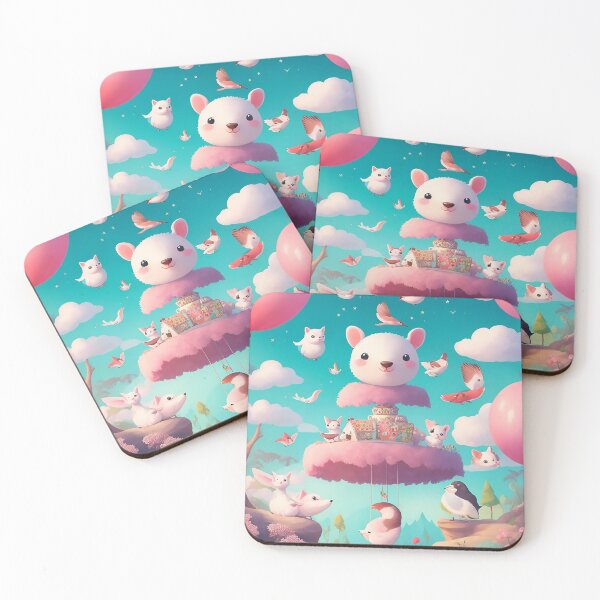 Item preview, Whimsical and Playful Design: Cute Animal Illustrations in a Dreamy Imaginative Scene 4 designed and sold by CyberCollective.