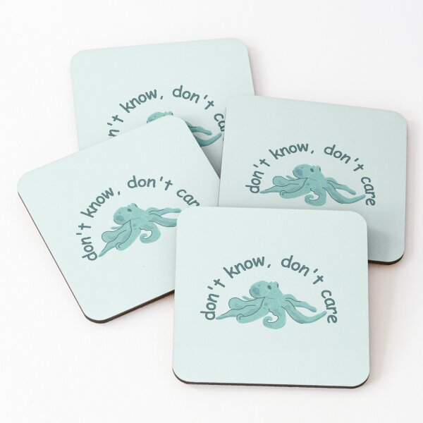 Item preview, don't know, don't care squidward reference quotes designed and sold by renmei-studios.